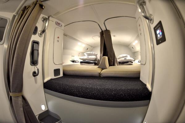 airplane secret bedrooms.